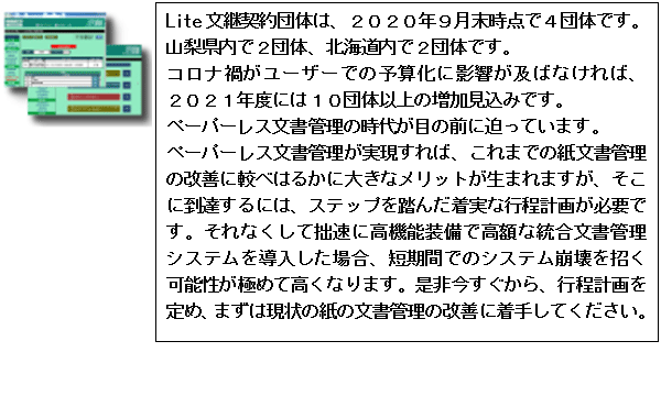 LGWAN-ASP統合文書管理システム「Lite文継」